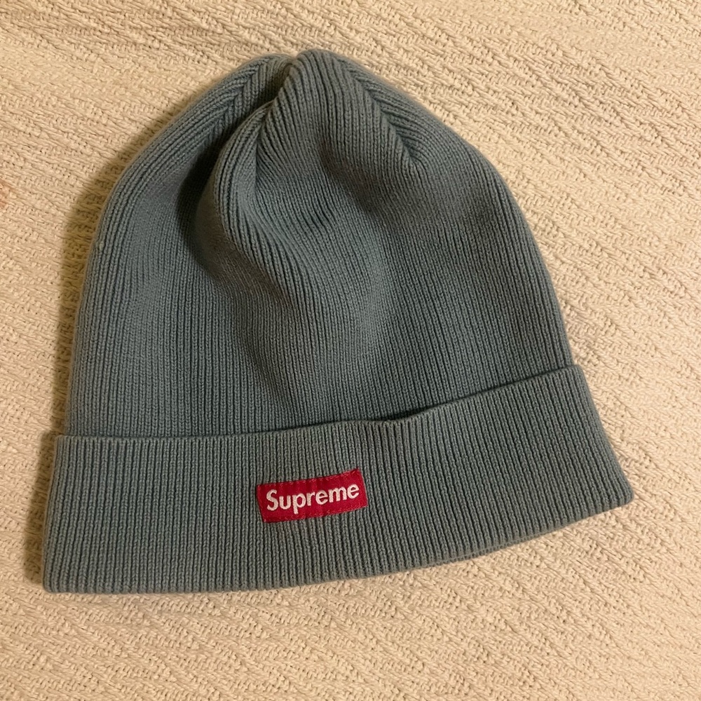 Supreme Teal Knit Beanie